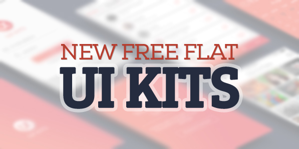 15 New Free Flat UI Kits for Designers