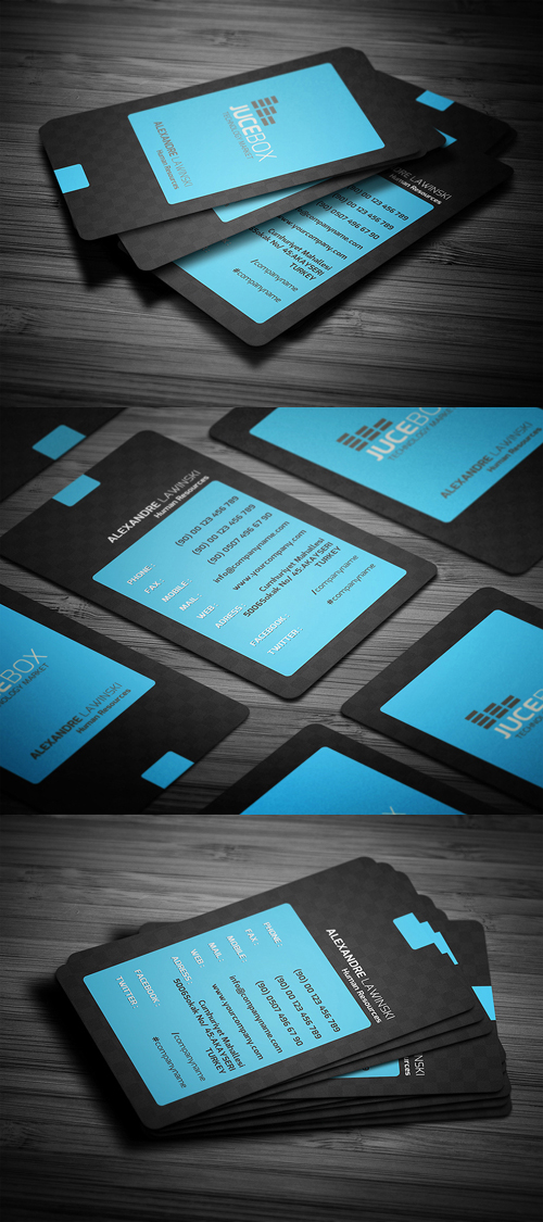 Blue Modern Business Card