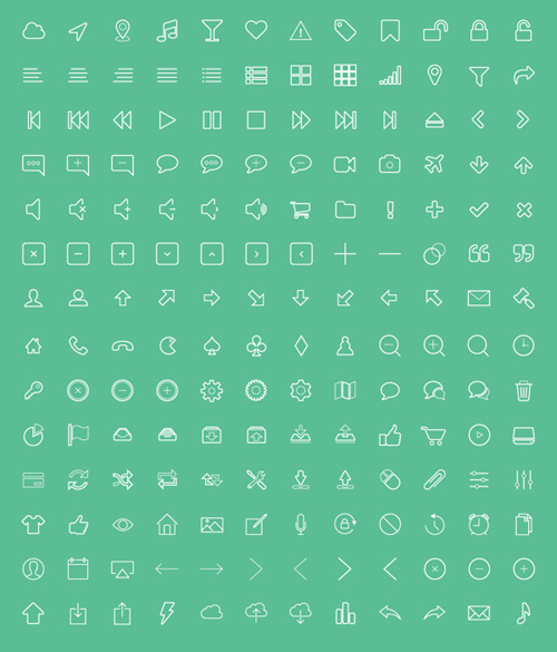 Outline Vector Icons Pack