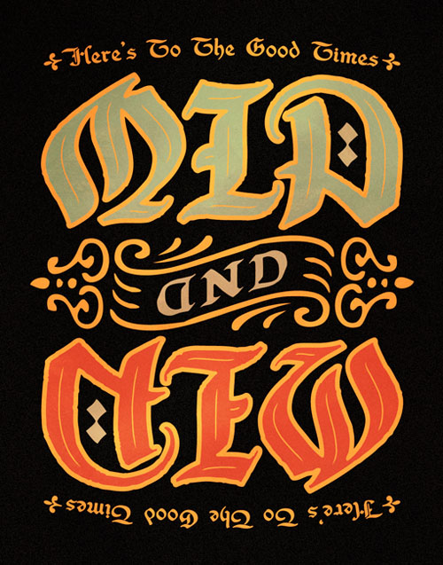 OLD AND NEW AMBIGRAM