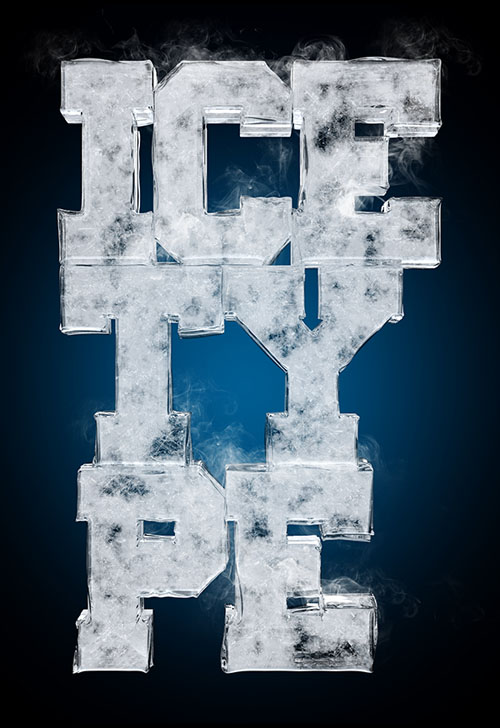 Ice typography