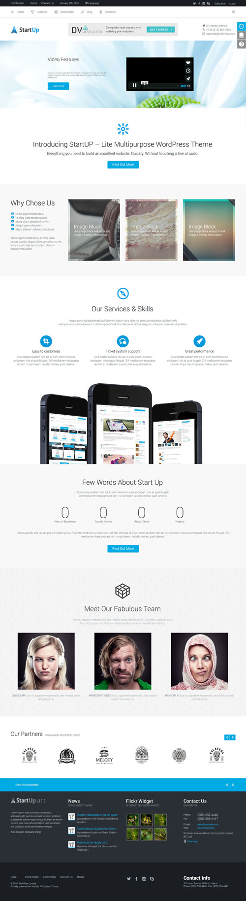 StartUp - WordPress Theme