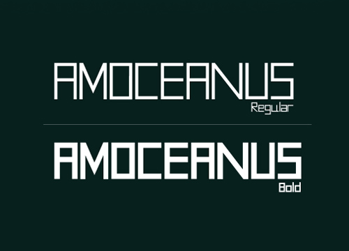 AMOceanus Font (Regular & Bold)