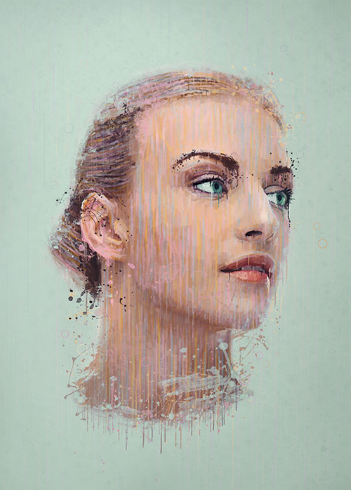 Manipulate a Portrait Photo to Create a Splatter Paint Effect