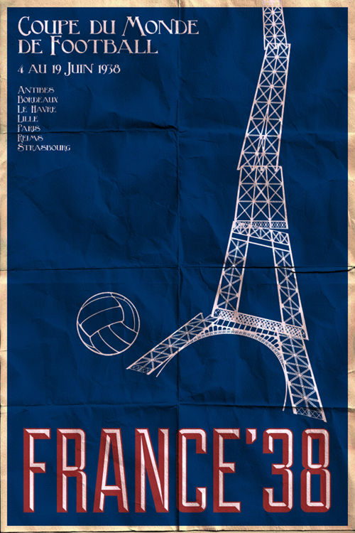Fifa World Cup 1938 Poster