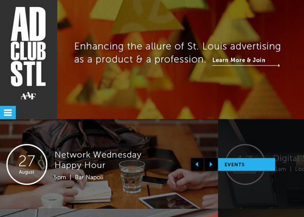 Ad Club Saint Louis #CSS3 #website #design