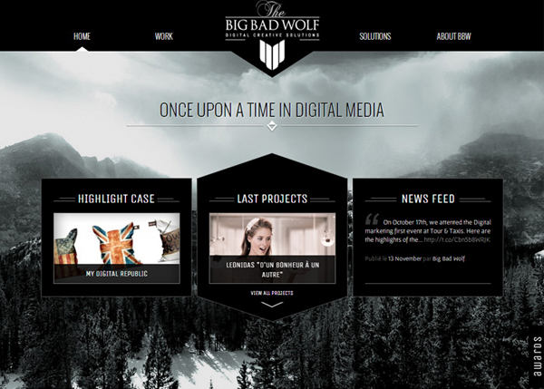 Big Bad Wolf #CSS3 #website #design