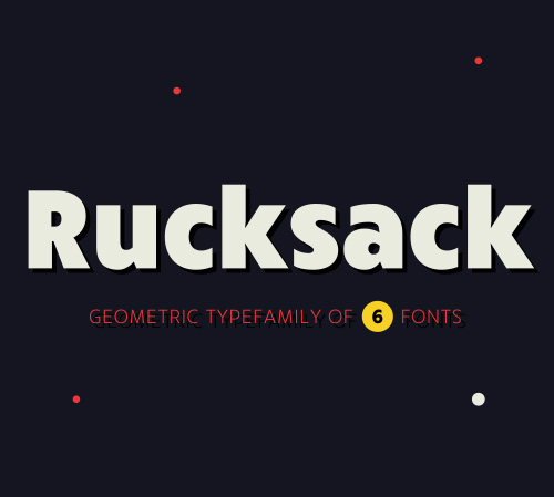 RuckSack Typefamily
