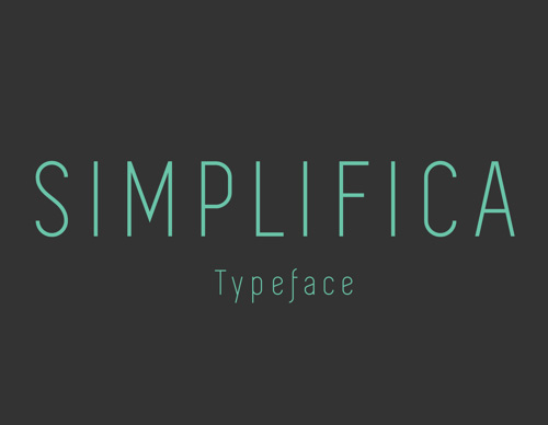 SIMPLIFICA Typeface