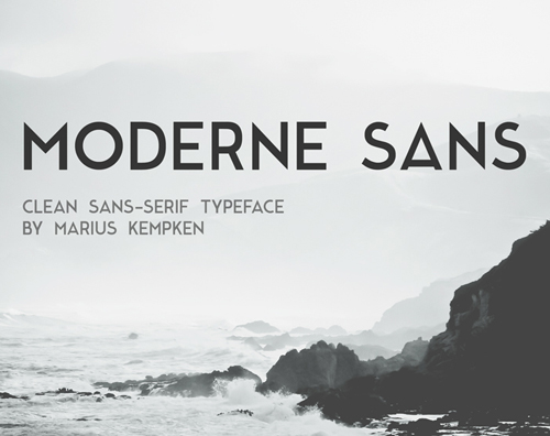 Moderne Sans Font