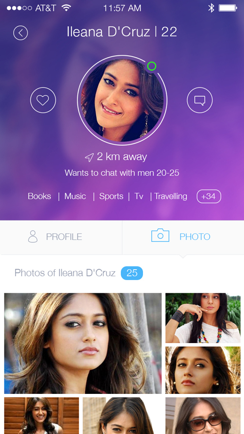 Dating App Profile Free Psd