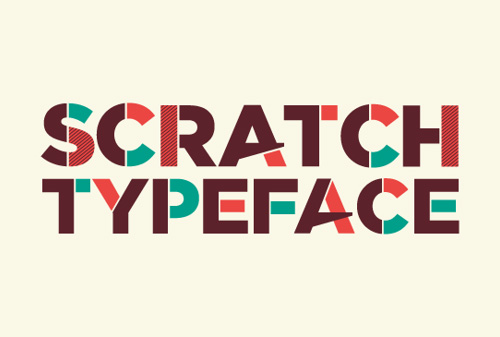 Free Font Scratch Typeface
