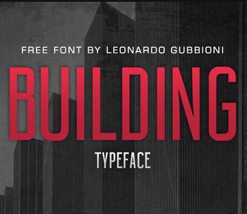 BUILDING Free Font