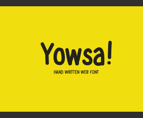 Yowsa Free Font
