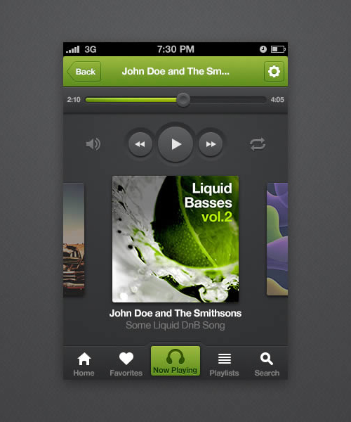 How to Design an iPhone Music Player App Interface With Photoshop CS6