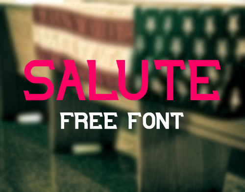 Salute free Font
