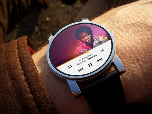Google Play music app on Android Wear