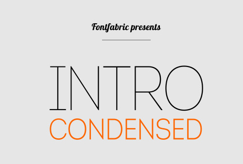 Intro Condensed Free Font
