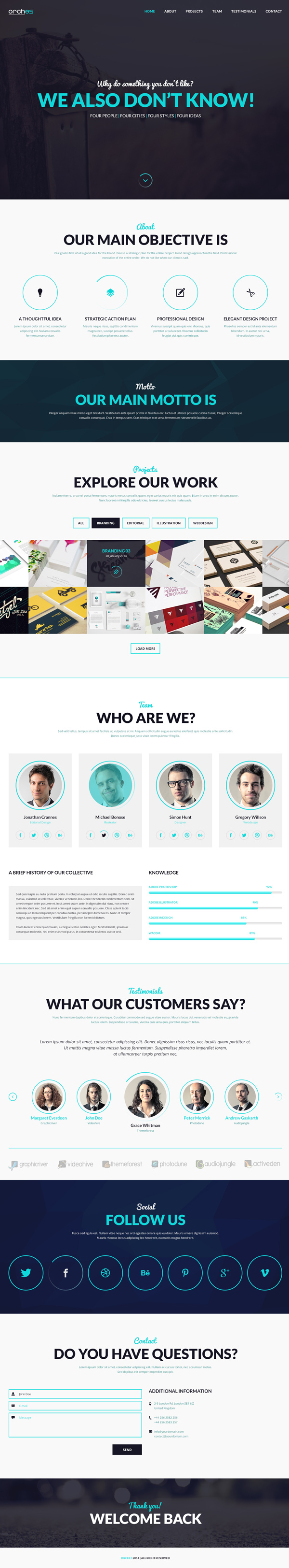 Orches PSD Theme - One Page HTML5 Template