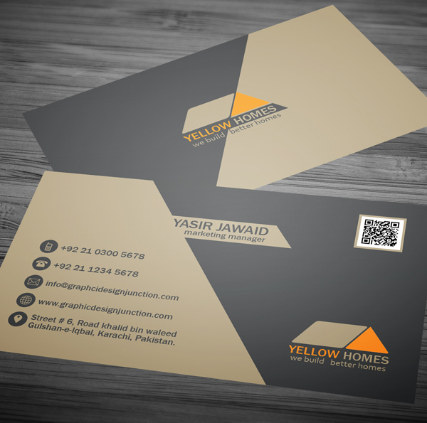 Free Real Estate Business Card Template (PSD) Freebies Graphic