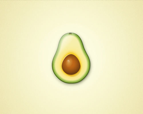 Create an Avocado With Only One Shape in Adobe Illustrator Tutorial