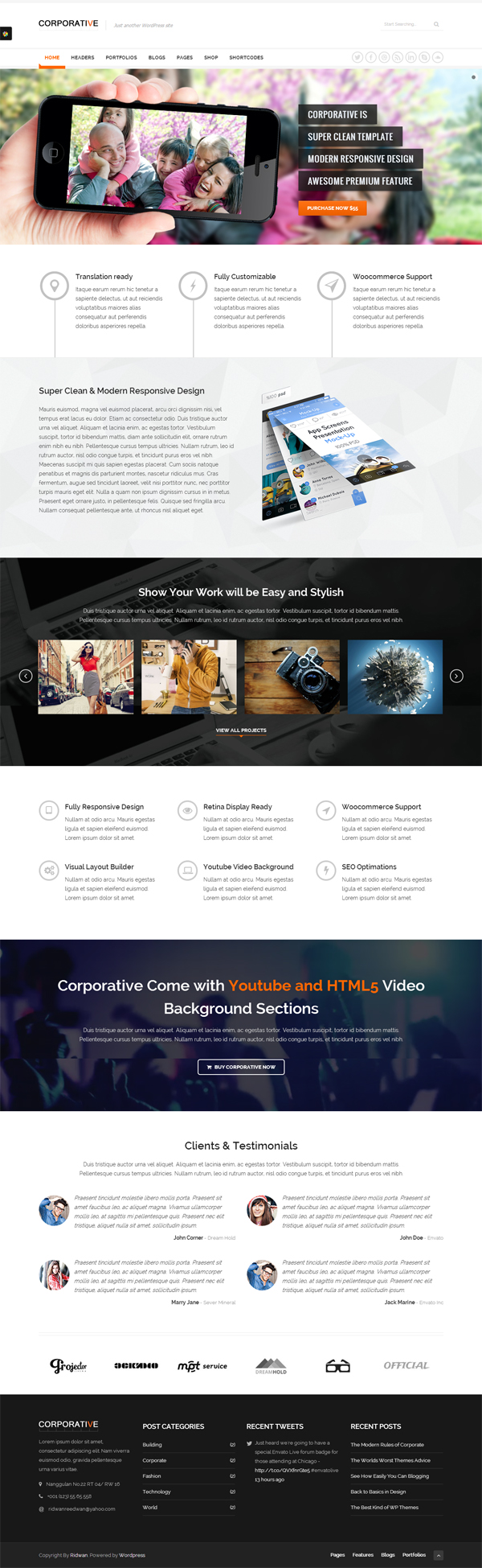 Corporative - Multipurpose WordPress Theme