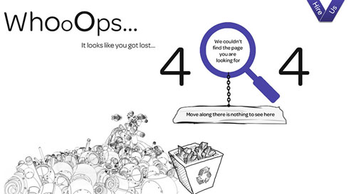 404 Page Designs – 32 Fresh Error Pages Examples - 16