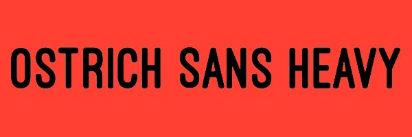 Ostrich Sans Heavy Font Free Download