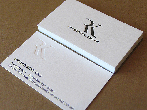 Letterpress Business Cards Design - 5