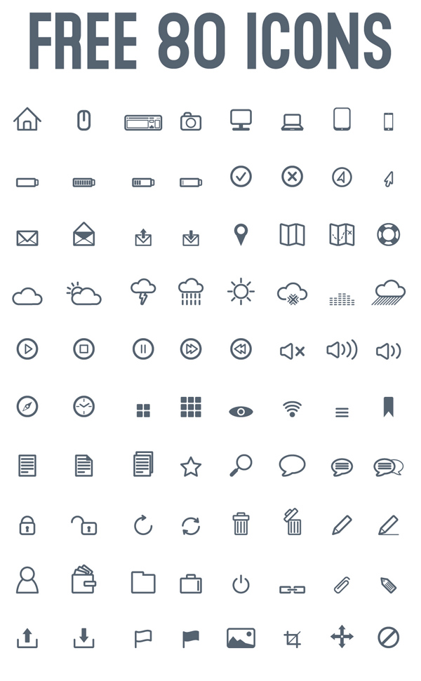 Pixeli Icons Pack (80 Icons)
