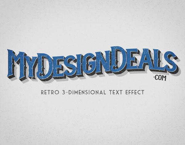 How to Create a Retro, 3-Dimensional Text Effect in Photoshop