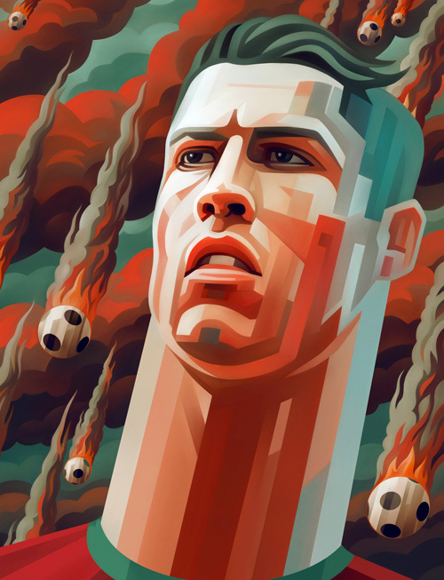 Cristiano Ronaldo Portrait Illustration