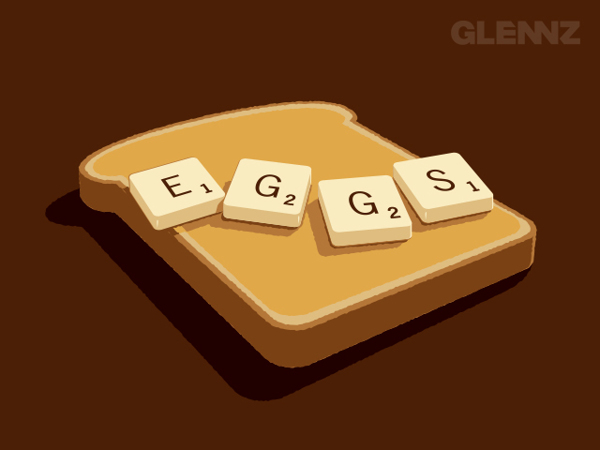 Scrabbled Eggs T-Shirt Illustrations