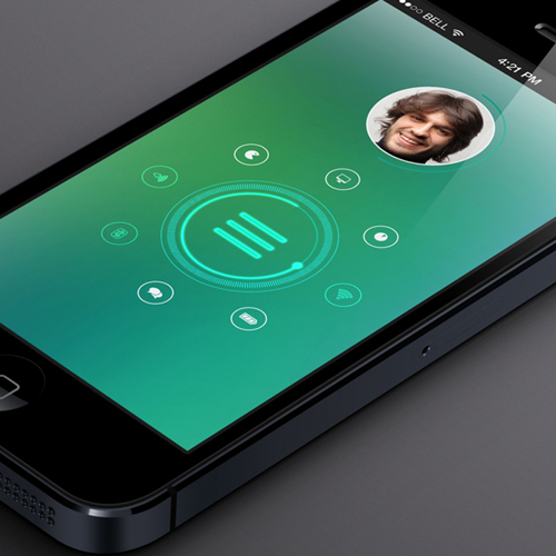 Mobile Apps with Circular Vibe Menus - 14