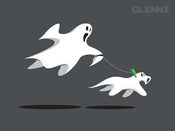 Ghost Dog T-Shirt Illustrations