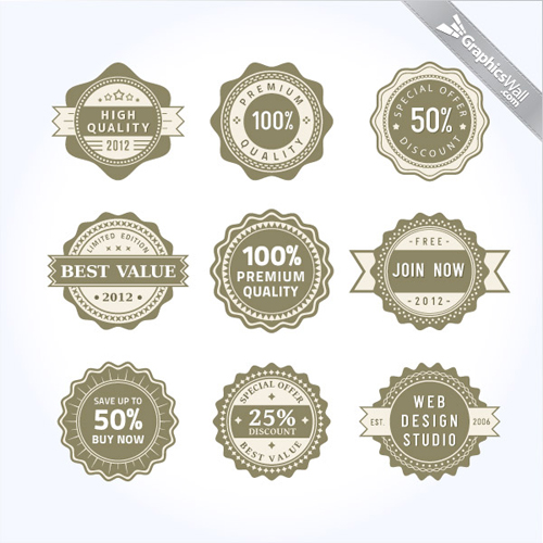 Vector Badges and Labels