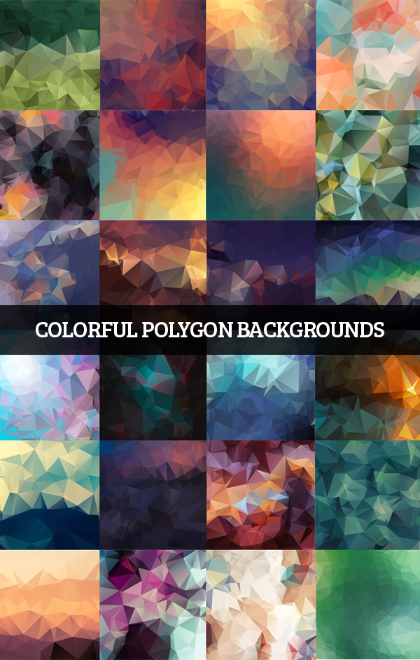 Colorful Polygon Backgrounds