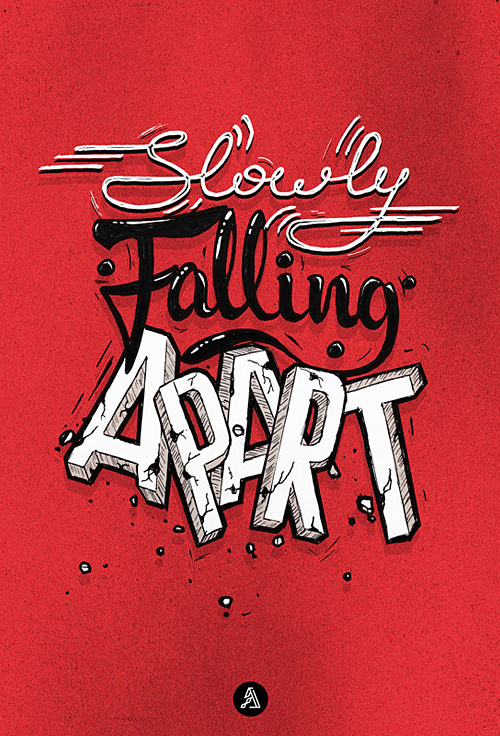 Falling Apart typography by Adrian Iorga