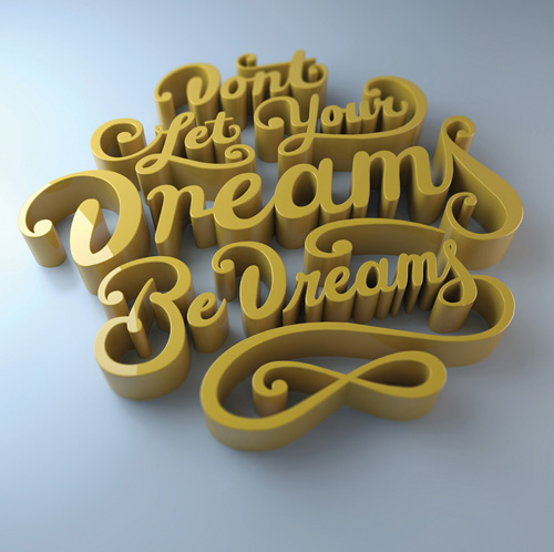 Learn the best ways to create 3D type Photoshop Tutorial