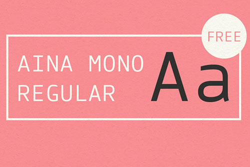Aina Mono free fonts