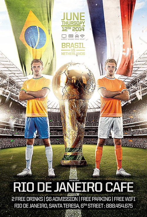 Brazil Soccer Cup 2014 Flyer