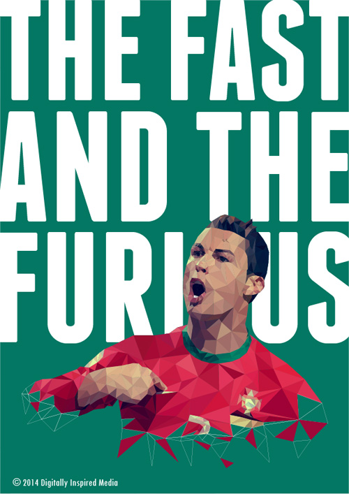 Cristiano Ronaldo Lowpoly Poster