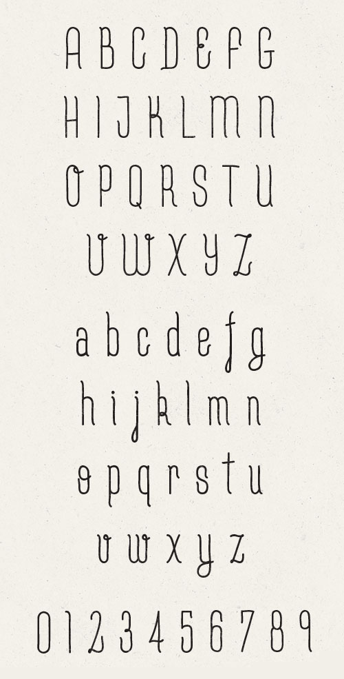 CutePunk free fonts characters