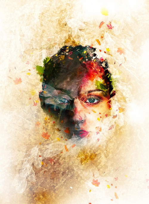 Create Leafy Face Photo Manipulation in Photoshop