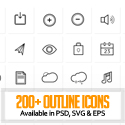 Post thumbnail of 260+ Free Outline Icons For Designers