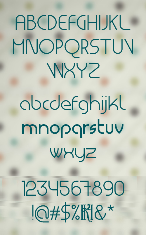 Masiode fonts glyphs