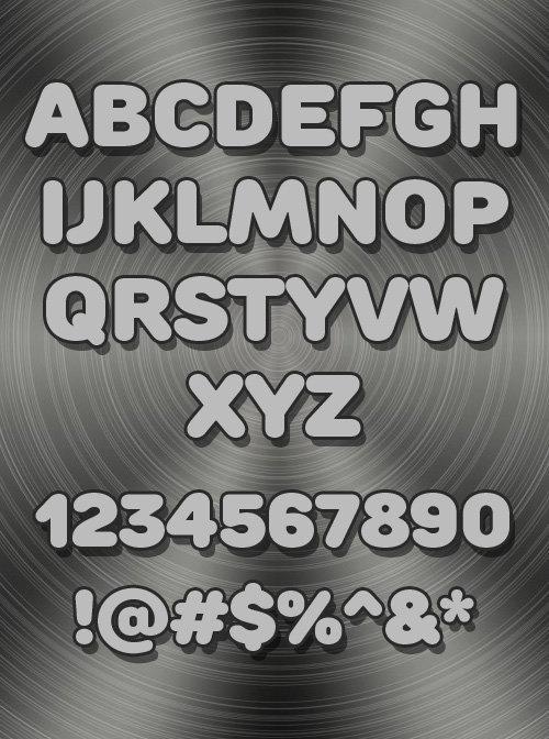 Rounds Black fonts glyphs
