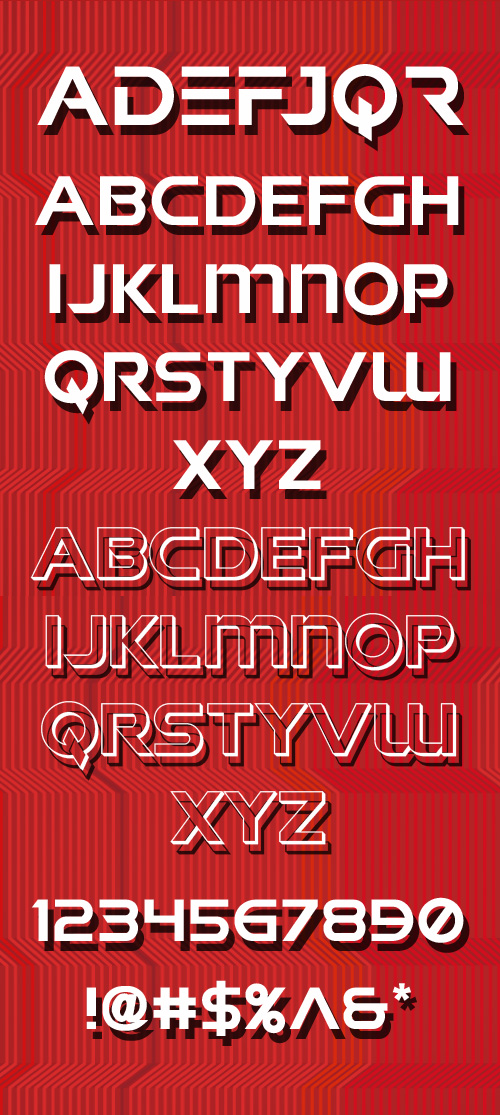 Singapore Sling fonts glyphs
