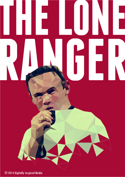 Wayne Rooney Lowpoly Poster