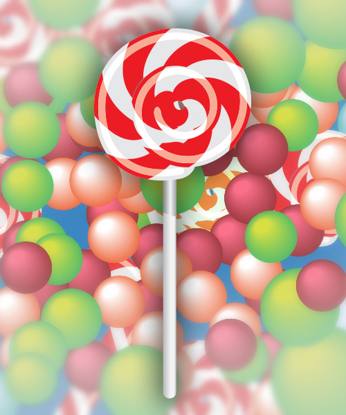 How to Create Sweet Lollipop Vector in Illustrator Tutorial